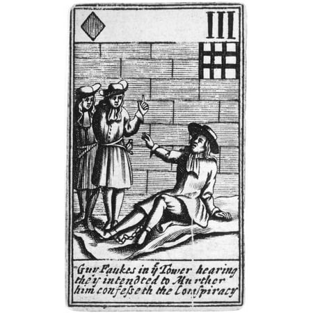 Cheap Blow Up House Guy Fawkes (1570-1606) Nenglish Conspirator Guy Fawkes Imprisoned In The Tower Of London Confesses To The Gunpowder Plot To Blow Up The Houses Of Parliament Engraved English Playing Card 1659 Rolled C ()