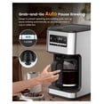 thumbnail image 3 of 14-Cup Coffee Maker, 24-Hour Programmable Coffee Brewer, Keep Warm, Drip Free, Washable Filter, Stainless Steel, Silver - Performance, 3 of 8