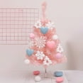 thumbnail image 2 of 2 Ft Christmas Tree Pink Christmas Ornaments with Lights Small Artificial Christmas Trees with Hanging Ornaments Desktop Xmas Tree Small Christmas Trees for Table Cute Little Tree Decorations, 2 of 6