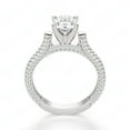 thumbnail image 3 of 2.20 TCW Oval Cut Solitaire With Accents Engagement Ring 10K White Gold, 3 of 3