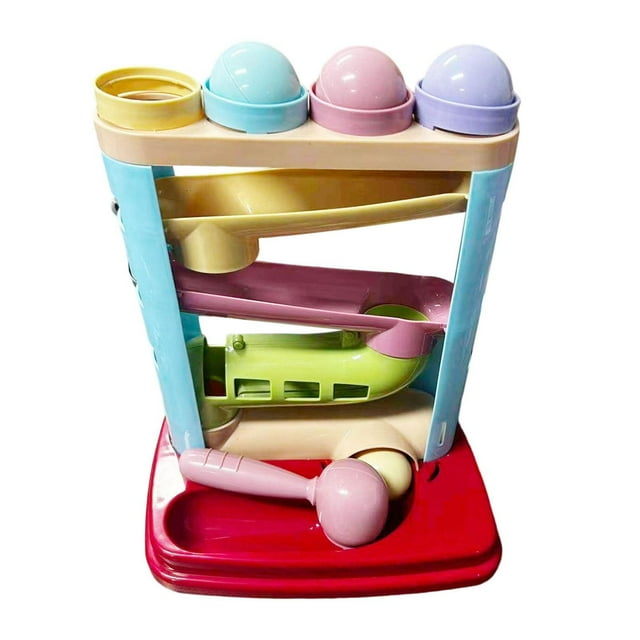 HILABEE Marble Run Toy Funny Ball Rolling Track Game for Children Girls Party Favors