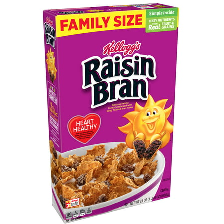 Kellogg's Raisin Bran Breakfast Cereal Family Size (Best Bran Cereal To Eat)