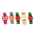thumbnail image 1 of Shisuyan Multi Color Kids Wooden Watch for Playing Durable and Practical Toy with Gentle Touch 5 Pcs, 1 of 8