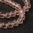 thumbnail image 4 of GKNET 1 Strand Faceted Glass Round Beads Handmade Delicate Jewelry Beads 6/10mm Multi-Color-6mm (50pcs/strand)-Pink, 4 of 6
