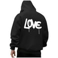 thumbnail image 3 of Vedolay Mens Hoodies Tie Dye Pullover Sweatshirts Black,3XL, 3 of 5