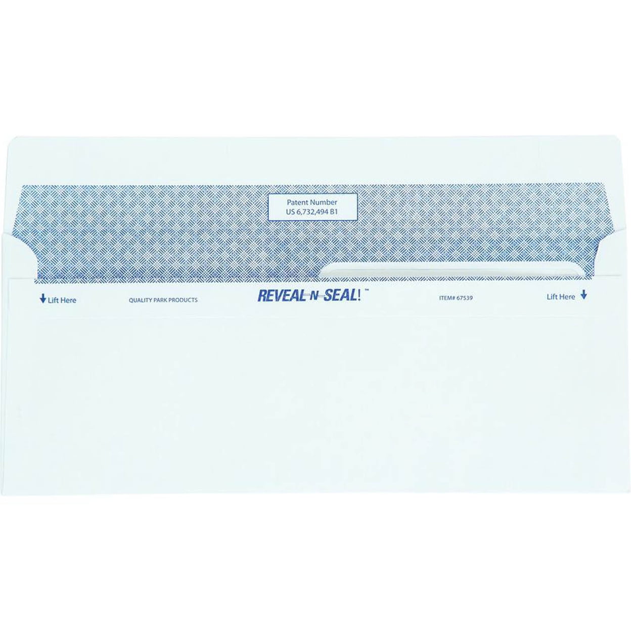 Quality Park Reveal-n-Seal Double Window Envelopes - Double Window -  5by8 - 8 5by8"W x 3 5by8" L- 24 lb - White
