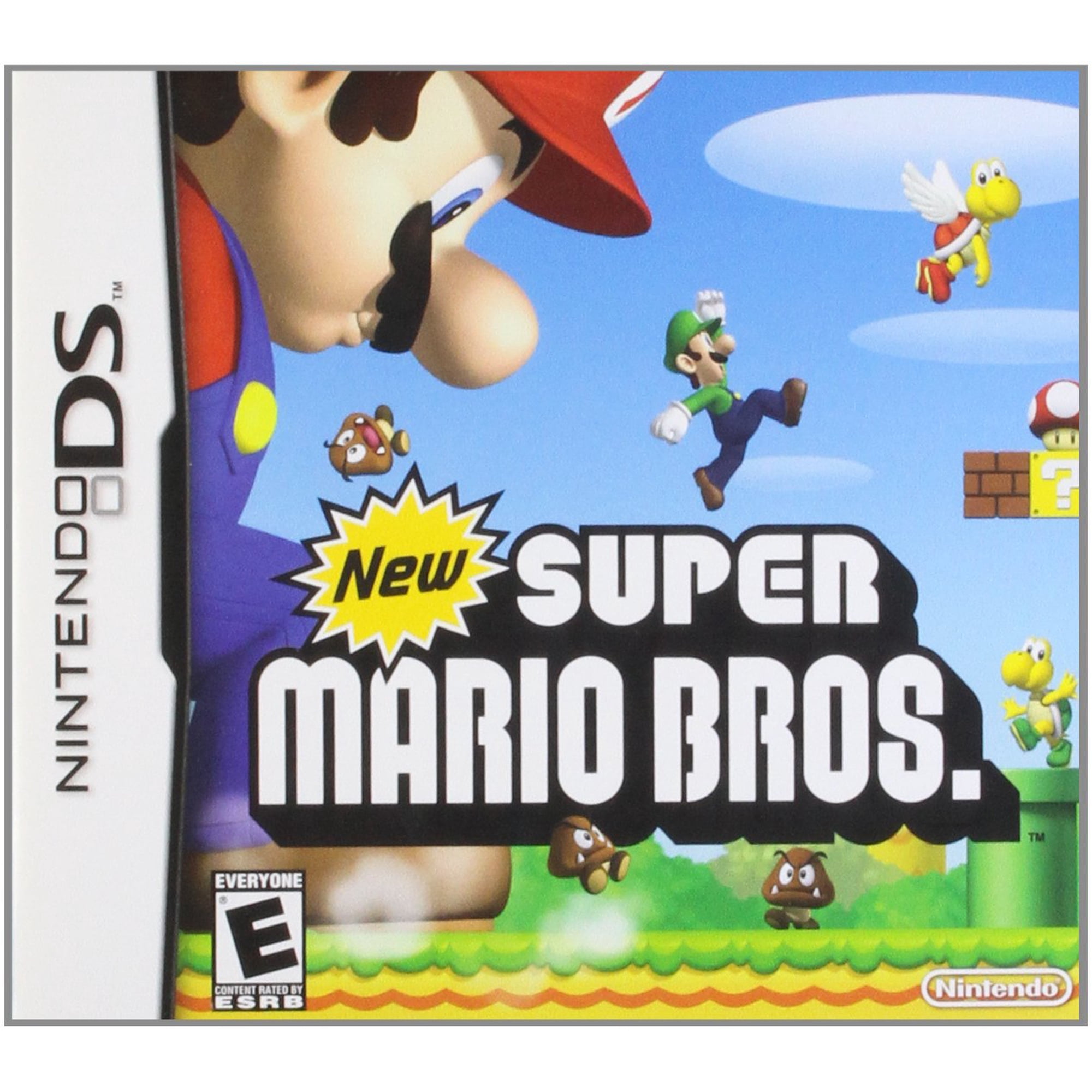 Super Mario Bros, Nintendo, Physical/Nintendo DS, Action & Adventure Platformer Game, 4 Offline Players