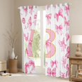 thumbnail image 3 of Manfei Pink Bow Tie Letter Monogrammed B Curtains Pack of 2 (42x84 Each) for Kids Girls,Teens Women Romantic Princess Ribbon Bowknot Curtains Blackout,Super Cozy Room Decor, 3 of 6