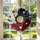 thumbnail image 4 of Patriotic Wreath Independence Day Wreaths, Summer Wreath American Flag Hanging Wreath Holiday Hanging Ornament, 4th of July Memorial Day Front Door Window Wall Decoration, 4 of 6