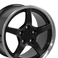thumbnail image 5 of OE Wheels CV05 17 Inch Rims Fit Corvette C5 Style 5x120.65 17x9.5 Gloss Black Machined Lip (Set of 4), 5 of 5