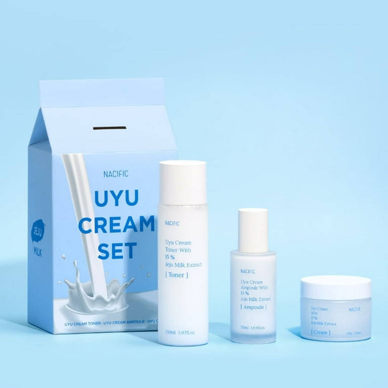 Nacific x Stray Kids Uyu Cream 4-Piece Skincare Set, with 8