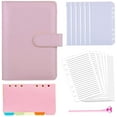 thumbnail image 1 of Muyoka Carpeta de presupuesto A6 con sobres de dinero en efectivo, sobres de planificador de presupuesto de cuero PU, carpeta de dinero, planificador diario, carpeta de ahorro de dinero, recibos de fa Muyoka Hogar, 1 of 7