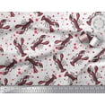 thumbnail image 3 of Soimoi Modal Satin Fabric Dot & Lobster Ocean Print Fabric by The Yard 42 Inch Wide, 3 of 3