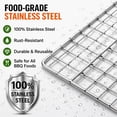 thumbnail image 5 of Grill Basket Set, Stainless Steel BBQ Basket with Folding Handle, Locking Grill Basket for Fish, Vegetables & Shrimp, Portable BBQ Accessories for Outdoor Grilling, 5 of 8
