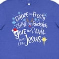 thumbnail image 4 of Inktastic Dance Like Frosty, Shine Like Rudolph, Give Like Santa Youth T-Shirt, 4 of 5