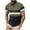 Army Green, variant on HaoXianJian Men’s Short Sleeve Dry Fitted Active V Neck T Shirt Soft Breathable Athletic Henleys T-Shirts Running Gym Workout Tee Tops with Pocket