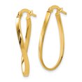 thumbnail image 2 of Leslie's 14k Polished Oval Hoop Earrings 37F, 2 of 2