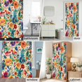 thumbnail image 6 of Flower Fabric Shower Curtain Vintage Art Washable Shower Curtains for Bathroom, Waterproof Bath Curtain with Hooks Home Decor 36x72in, 6 of 8