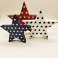 thumbnail image 4 of Yongcuo Patriotic Star Wall Decor Set Red, White, and Blue Metal Stars for 4th of July, Americana Home Decor, Indoor Outdoor Use Champagne, 4 of 4