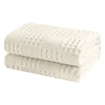 thumbnail image 2 of Xoxingysm Blanket Cotton Weave Throw Blanket Soft Lightweight Breathable Cozy Summer Throws for Couch Bed Sofa Aesthetic Woven Blanket for Home Decor, 2 of 5