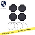 thumbnail image 2 of 4x Black Tire Wheel Hub Cover for Polaris RZR XP 1000 Ranger 2017-21 1522872-655, 2 of 4