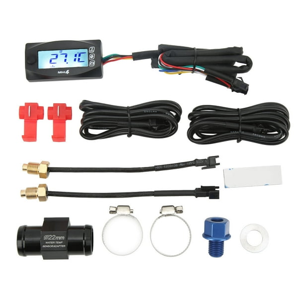 Motorcycle Thermometer,4 in 1 Water Water Temperature Gauge Motorcycle Voltage Gauge NextGen