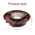 thumbnail image 2 of Eummy Chocolate Fondue Maker- Deluxe Electric Dessert Fountain Fondu Pot Set with Forks and Party Serving Tray Chocolate Fondue Pot Set for Party, 2 of 9