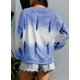 thumbnail image 5 of Sudadera de manga larga para mujer Colorblock Tie Dye Printed Pullover Tops Fokelyi WMPH-1197-55, 5 of 6