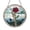 Acrylic 3.5 Inch, variant on Skeleton Hand with Red Rose Glass Suncatcher Round Window Hanging, Gothic Floral Art Decor Halloween Gift