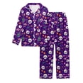thumbnail image 4 of QHFBli Halloween Pajama Set Funny PJ Pant for Men Women Matching Couples Unisex, 4 of 5