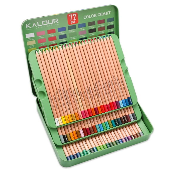 Juego de lápices de tiza pastel KALOUR de 72 colores