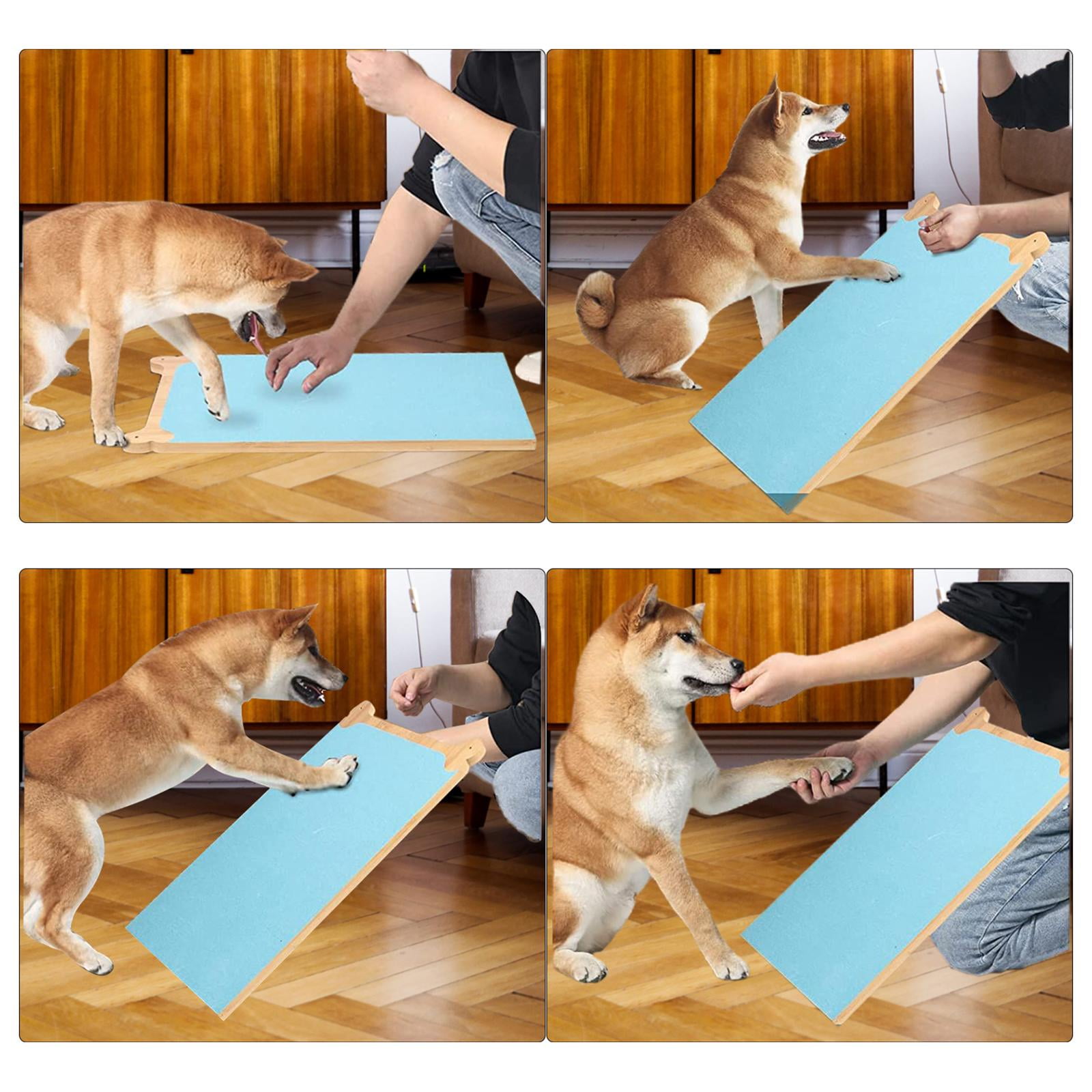 Dog Scratch Pad Double Sided Wooden Dog Nail File Scratching Board Dogs