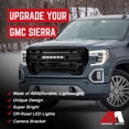 thumbnail image 3 of AMERICAN MODIFIED Grille avec Lumières pour 2019-2021 GMC Sierra 1500 Base, SLE, & SLT, 3 of 12