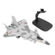 thumbnail image 1 of Modelo de avión de metal elaborado con accesorios de soporte Modelo de avión de combate de metal de aleación decorativa Camuflaje gris, 1 of 5