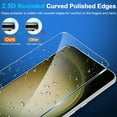 thumbnail image 5 of 3 Pack Glass Screen Protector for Samsung Galaxy S23 FE [6.4 inch] + 3 Pack Camera Lens Protector, 9H Tempered Glass, Fingerprint Unlock, HD Clear Case Friendly Anti-Scratch, 5 of 7