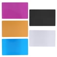 thumbnail image 1 of Tarjeta de Presentación Comercial 50Pcs 5 Colores Impresionante Espacios En Blanco Marca Láser Grabado Metal Liso Tarjetas de Visita para Visitas Comerciales Tarjetas de Visita Imprimibles(Azul) Ecomeon no, 1 of 4