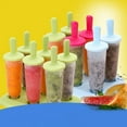thumbnail image 4 of Popsicle Ice Maker Set 6 Pack Reusable Ice Molds Holders With Lids & Base For Easy Storage, Reusable & Easy To Clean Diy Homemade Summer Popsicles Maker For All Ages, Fun Activity, 4 of 6