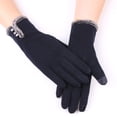 thumbnail image 1 of Guantes con forro polar, guantes cálidos de otoño e invierno, guantes de montar de mujer con forro polar de terciopelo no invertido, guantes de nieve de invierno, 1 of 5