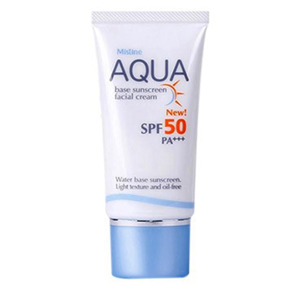 Увлажняющий крем для лица с spf 50. Mistine Aqua SPF. СПФ Aqua 50. Крем Aqua Daily 50 SPF. Mistine крем для лица солнцезащитный.