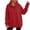 A-Red395, variant on Jamsmile Women Hoodies Loose Solid Color Hooded Sweatshirts Cozy Casual Lined Front Pouch With Comfort Oversized Hoodies
