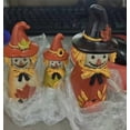 thumbnail image 7 of 3-Piece Vintage Wooden Scarecrow Fall Decor Set - Rustic Primitive Harvest Figurine with Pumpkin & Flower - Fall Decorations for Home, Outdoor Table Retro Statue Gift, 7 of 7