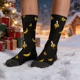 thumbnail image 6 of Unisex Heated Banana Themed Socks for Men and Women with Soft Crew Design and All-Day Comfort for Casual Wear, 6 of 7