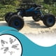 thumbnail image 5 of Paquete de 4 RC Crawler Coche Frente trasero Metal Metal Amortiguador Monte Damper Damper Soporte Reemplazo ajustable para SCX10 1/10 Silver Inevent FN000914-02, 5 of 6