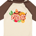 thumbnail image 4 of Inktastic Fiesta with Sombrero Taco Cactus Lime Red Pepper and Guitar in Background Boys or Girls Long Sleeve Baby Bodysuit, 4 of 5