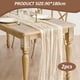 thumbnail image 2 of Camino de mesa plisado para decoración de fiesta de 2 piezas-beige-90*180cm, 2 of 5