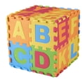 thumbnail image 4 of (Pack of 2) Dimple Baby Foam Play Mat (36-Piece Set) 6.25 x 6.25 Inches Interlocking Alphabet and Numbers, Floor Puzzle, Colorful EVA Tiles for Girls And Boys, Soft, Reusable, Easy to Clean, 4 of 6