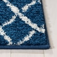 thumbnail image 3 of SAFAVIEH Tulum Glen Moroccan Geometric Runner, 2' x 21', Navy/Ivory, 3 of 7