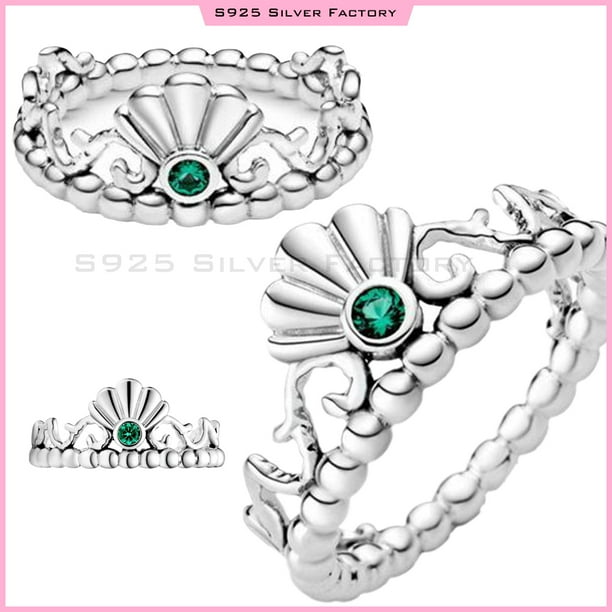 Charm Ariel De La Sirenia De Disney Concha Original Pulsera\Cangrejo Sebastian\Ursula\Princesa Ariel Charms\Brazalete de Anillo Ursula De La Sirenita