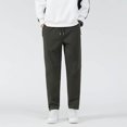 thumbnail image 1 of RXIRUCGD Pantalon Décontracté Quotidien Extérieur Plage Léger Respirant pour Hommes, Vert Armée, Taille : 2TG, 1 of 9