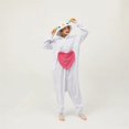 thumbnail image 2 of Disfraz de Cosplay de fiesta de disfraces de Halloween, pijamas de una pieza de animales de dibujos animados de vellón Polar, elfo de Navidad, ropa de casa de moda para pareja, 2 of 3